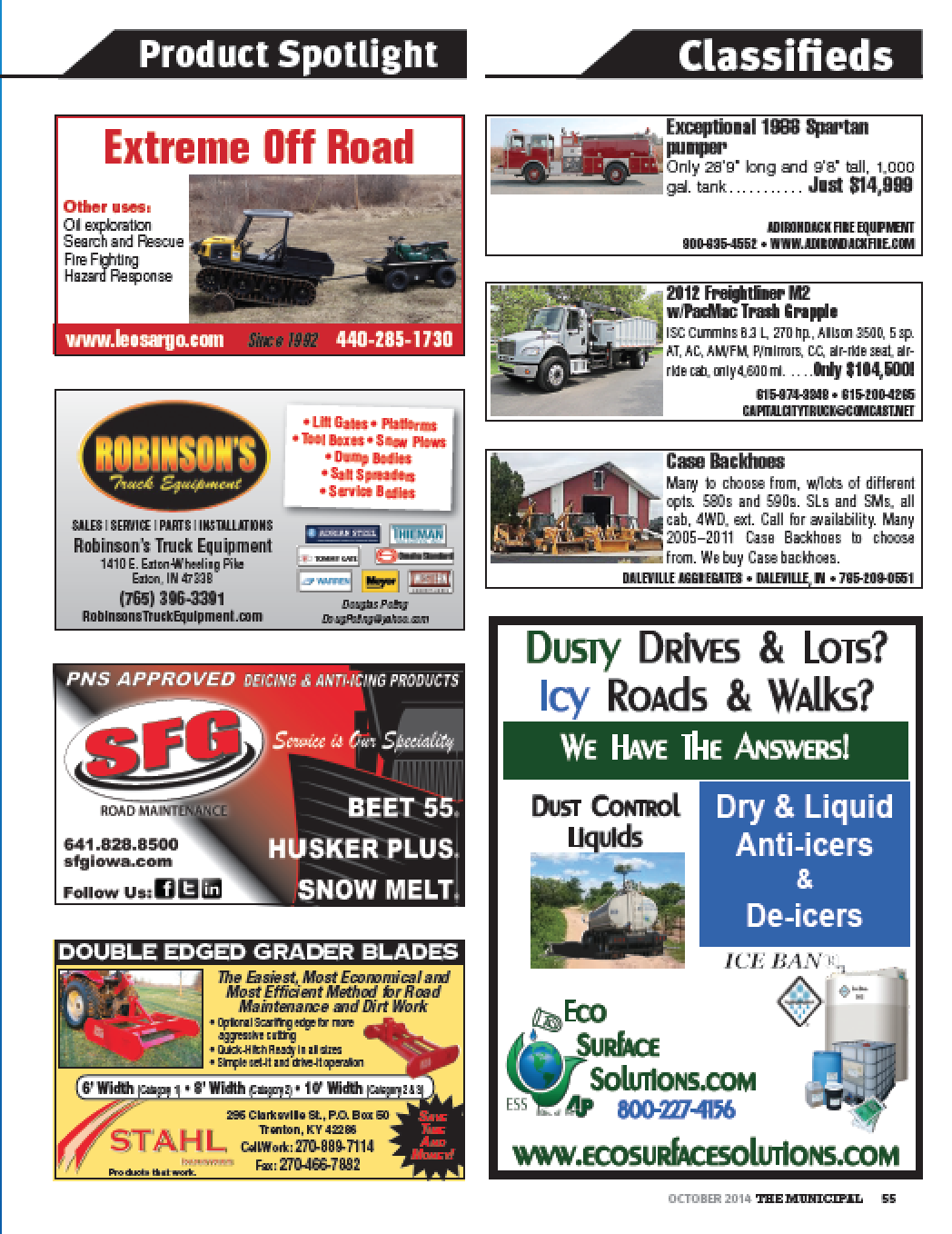 Classified Ads October 2014 The Municipal
