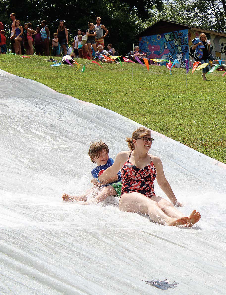 slip and slide foam