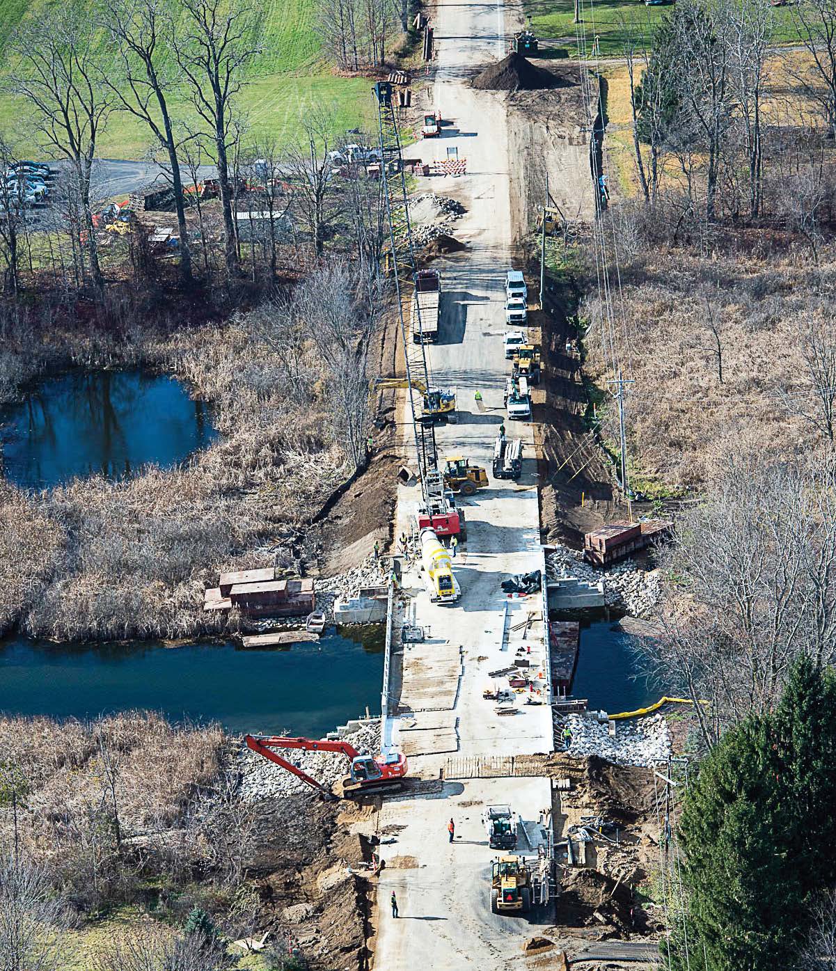 New Bridge Over The Prairie: Michigan DOT Replaces Historic M-86 Bridge ...