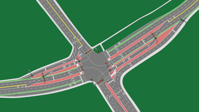 Displaced left turn is right solution for Texas town